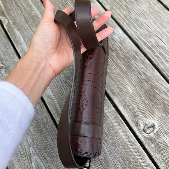 Francesco Biasia Tooled Leather Rectangular Shoulder Bag NWOT - Picture 12 of 14